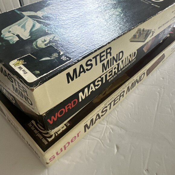 ORIGINAL MASTER MIND Vintage Board Game PARKER Lot Of 3 Super &Word Collection - Picture 7 of 8